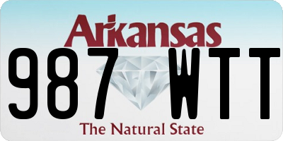 AR license plate 987WTT
