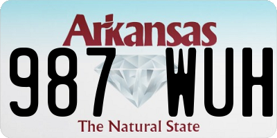 AR license plate 987WUH
