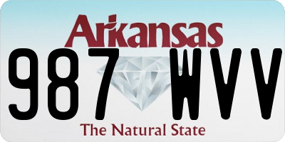 AR license plate 987WVV