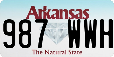 AR license plate 987WWH