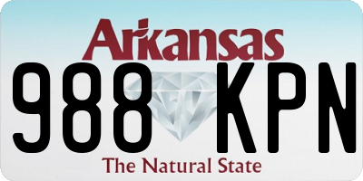 AR license plate 988KPN