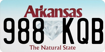 AR license plate 988KQB