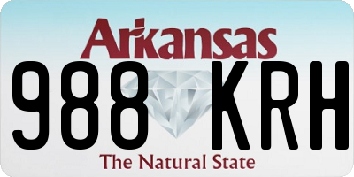 AR license plate 988KRH