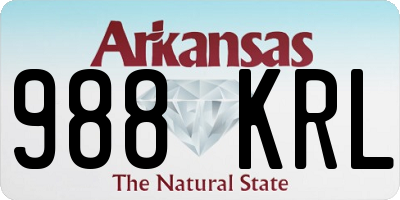 AR license plate 988KRL