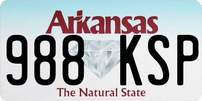 AR license plate 988KSP