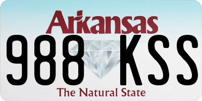 AR license plate 988KSS
