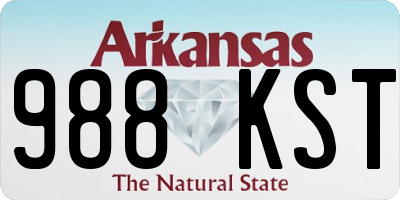 AR license plate 988KST
