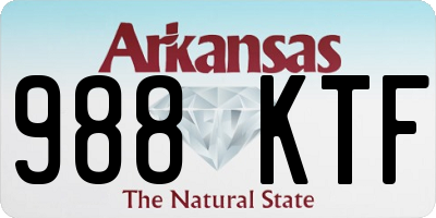 AR license plate 988KTF