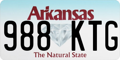 AR license plate 988KTG