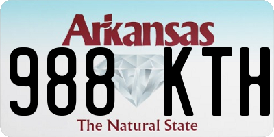 AR license plate 988KTH