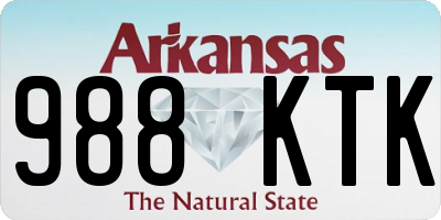 AR license plate 988KTK