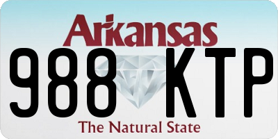 AR license plate 988KTP