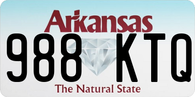 AR license plate 988KTQ