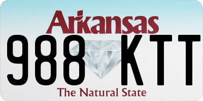 AR license plate 988KTT