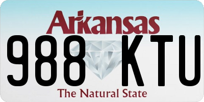 AR license plate 988KTU