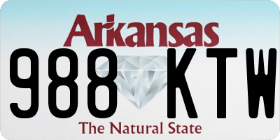 AR license plate 988KTW