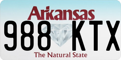 AR license plate 988KTX
