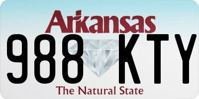 AR license plate 988KTY
