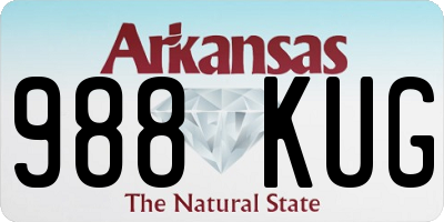 AR license plate 988KUG
