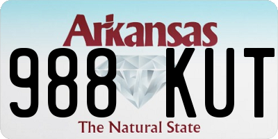 AR license plate 988KUT