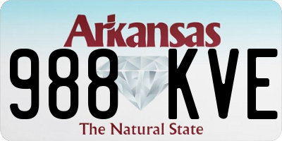 AR license plate 988KVE