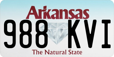 AR license plate 988KVI