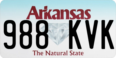 AR license plate 988KVK