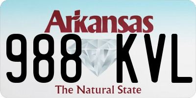 AR license plate 988KVL