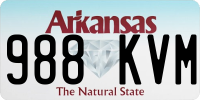 AR license plate 988KVM