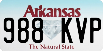 AR license plate 988KVP