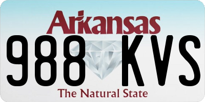 AR license plate 988KVS