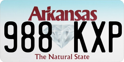 AR license plate 988KXP