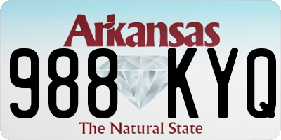 AR license plate 988KYQ