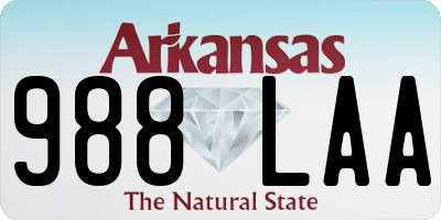 AR license plate 988LAA