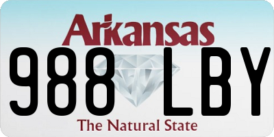 AR license plate 988LBY