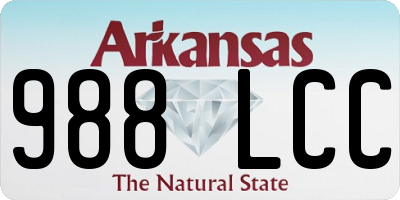 AR license plate 988LCC