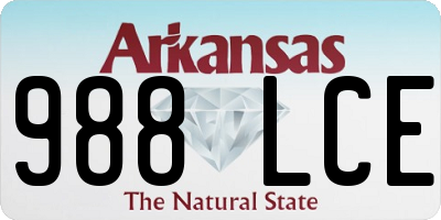 AR license plate 988LCE