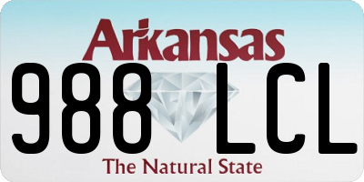 AR license plate 988LCL