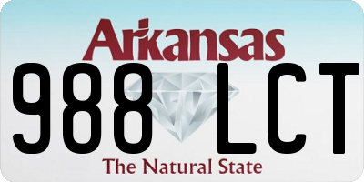 AR license plate 988LCT