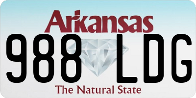 AR license plate 988LDG