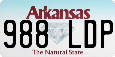AR license plate 988LDP