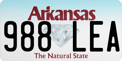 AR license plate 988LEA