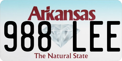 AR license plate 988LEE