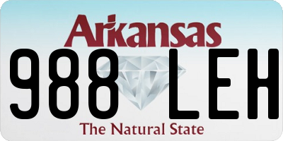 AR license plate 988LEH