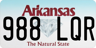 AR license plate 988LQR