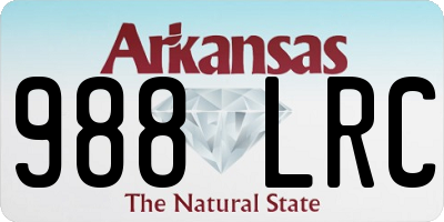 AR license plate 988LRC