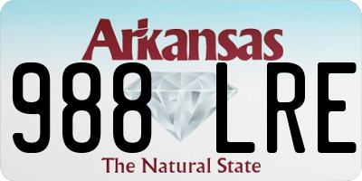 AR license plate 988LRE