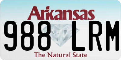 AR license plate 988LRM