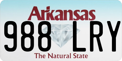 AR license plate 988LRY