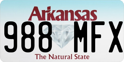 AR license plate 988MFX